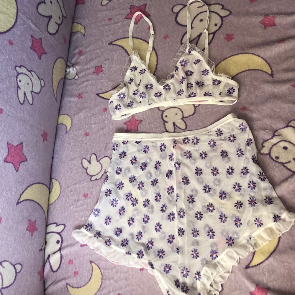 Embroidered floral set ~sugar thrillz~